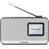 Panasonic RF-D15EG-K taşınabilir DAB+/FM dijital radyo, Bluetooth, 2,4 in&ccedil; TFT LCD ekran, 3 W 5 cm hoparl&ouml;r, uyku, alarm ve s