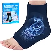 Cooling Sleeve for Achilles Tendonitis - Ice Pack for Ankle and Foot - Ice Gel for Heat and Cold Therapies - Foot Cooling Pad