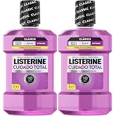 Listerine Total Care Fluoride Mouthwash, 1 L, 2 pcs | 10 Benefits in 1, 12 Hours Protection, Strengthens Enamel, Protects Gum