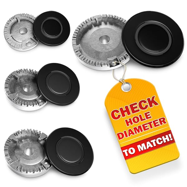 Upgraded Herdrost Set Für Whirlpool Gasherd – 4-teiliges Gusseisen Rost-Set 21,6 X 22,9 Cm