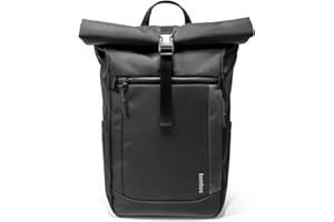 tomtoc Rolltop Laptop Rucksack, 17-20 Liter Herren Damen Rucksäcke Tagesrucksack für Alltag Schule Uni Pendeln, Casual Backpack Daypack Passt 15,6-Zoll Laptop