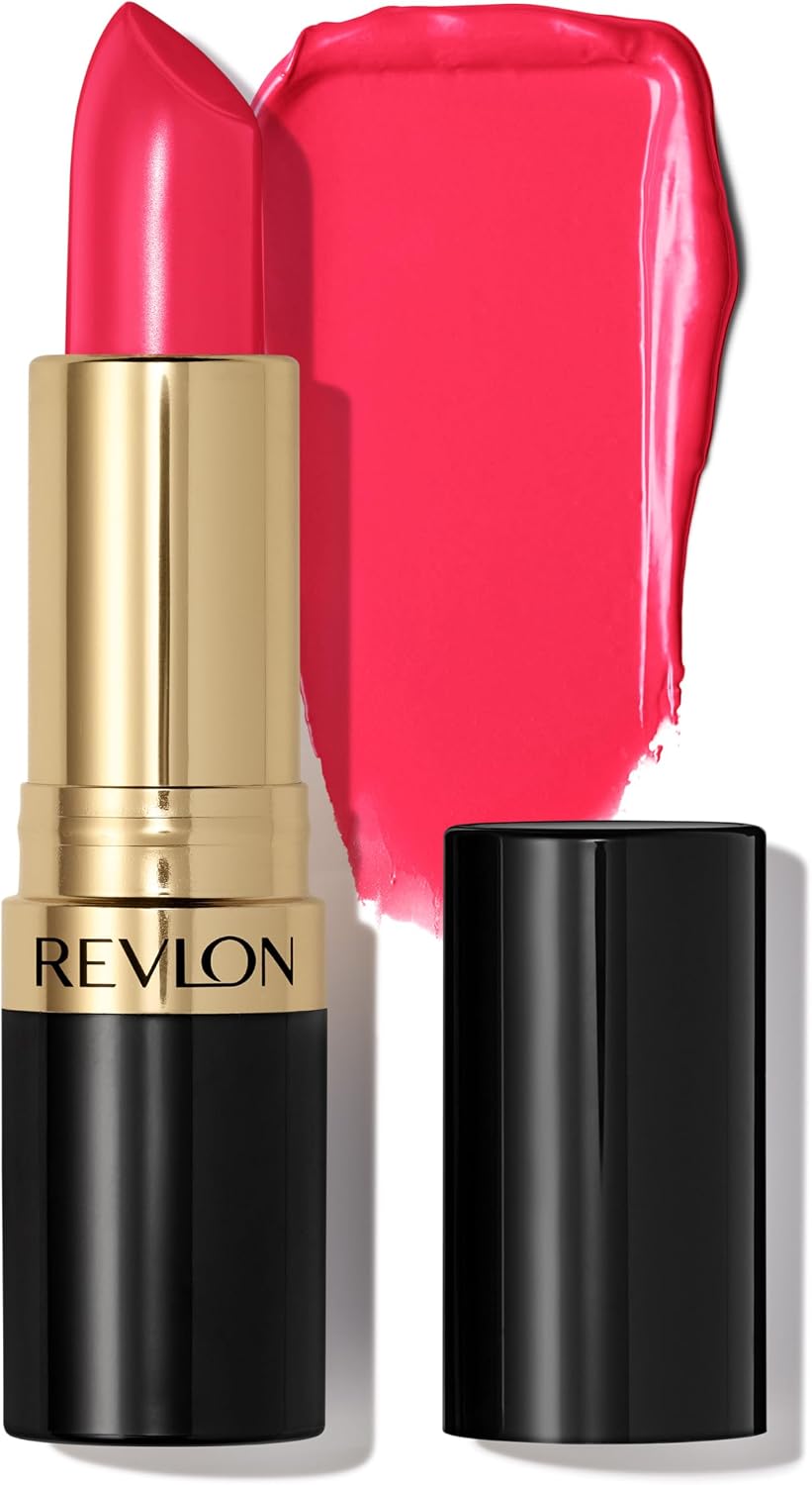 Revlon Super Lustrous Pintalabios, 806 Electric Melon - Pintalabios con fórmula cremosa, enriquecido con vitamina E, 4,2 g