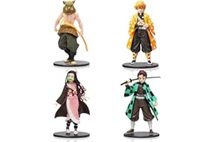 ZORTORZ Anime Action Figur 4 Stück, 15cm Manga Anime Figures, Anime Charakter Modell, Charaktere Statue Sammlerstücke, Figur Spielzeug für Kinder und Erwachsene