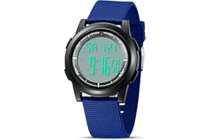 HANPOSH Mens Watches Digital Watches for Men Stopwatch 30M Waterproof Sports Watches Military Wrist Watches with LED Backlight/Alarm/Timer/Date