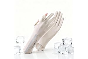 GoodTool Women's Long Sun Protection Gloves, Summer UV Driving Gloves, Touchscreen Ice-Silk Sunblock Gloves for Cycling and Outdoor Activities