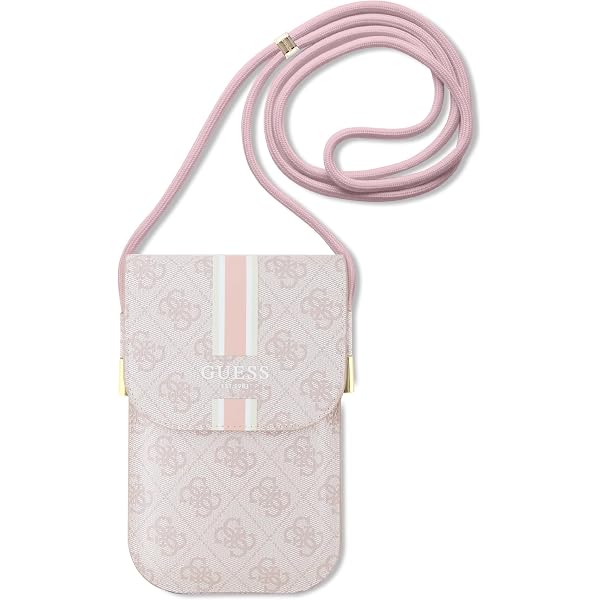 Guess GUHCP15SPGMCSL Custodia rigida per iPhone 15 6.1 liliowy/lilac Glitter Glossy Script