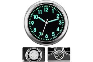 JOWRUN Orologio da auto, mini orologio analogico al quarzo per cruscotto auto, Orologio universale luminosi per Decorazione per Auto, Orologio per Bocchetta Dell'aria da Barca
