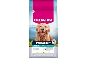 Eukanuba Overweight dietfoder för hundar med kyckling, 12 kg | Special Care | fettsnål torrfoder
