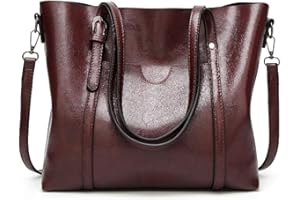 AINUOEY Donna Borse a Mano Borsa a Spalla Elegante Grandi Firmate Marca Tracolla Antifurto PU pelle 76612 1 pz caffè