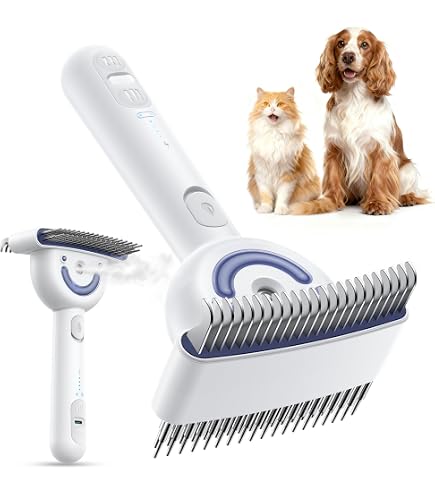 VETOCANIS Cepillo Retráctil Autolimpiante Para Gatos | Puntas Redondeadas Y Mango Ergonómico | Elimina El Pelo Muerto Suavemente