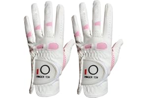 AXKAL Gants De Golf Femme Main Gauche Droite Paire All Weather Rain Grip Gants Rose Doux pour Femme Lh RH Both Hand