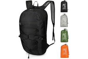 OUTPLEA Outplra 15L Mochila Plegable Mujer Hombre, Mochila Senderismo Respirable y Pequeña, Mochilas Deportivas Ultraligera, Mochilas Macuto de Viaje Casual para Montaña