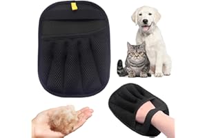 STOAT®Guantes Eliminador de Pelo para Perros & Gatos 2025 - Electroestático para Toilette, Sofá, Alfombra, Asiento Coche, Ropa, Cama (1 Guante para Quitar Pelo a Mascotas)