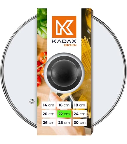 KADAX Coperchio In Vetro Con Manico In Acciaio, Accessorio Culinario Per Valorizzare Pentole Pentole E Padelle Durante La Cottura 30 Cm 82167768