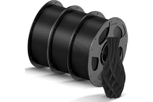 ANYCUBIC PLA Filamento 1,75 PLA, Negro, 3KG PLA Filamento para Impresora 3D con Carrete Desmontable, Precisión +/- 0,02 mm, Filamento de ldentificación Inteligente