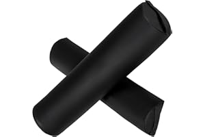 TecTake 2 Coussins Rouleaux de Table de Massage pour Cou et Genoux coussins de positionnement accessoires diverses couleurs (Noir), 2.0 unité