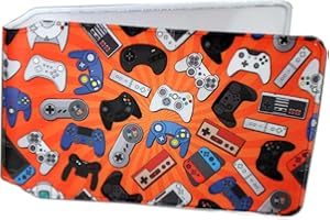 HONEEY (80+ Designs) Bus Pass Wallet Credit Travel Rail Ticket Card Holder for Oyster Zip Business ID Card - Bifold - Party Bag Gift School Leaver (Game Console Controller)