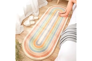 MOSHOINOT Tappeti Runner Lungo Tappeto per comodino Lavabile Corridore Scendiletto di zona Bambini per Cameretta dei bambini Morbido Tappetino Salotto Soffice Soggiorno Tappetini Gioco Bambini 40 x 120 cm