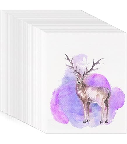 KINSPORY Aquarellpapier A4 300gsm - Professioneller Malblock Für Künstler