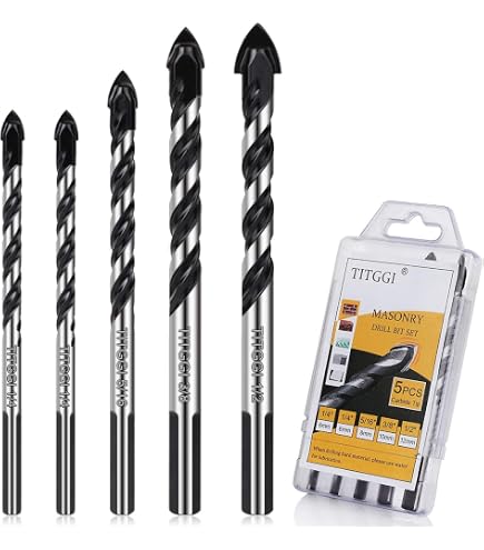 CSOOM 10-Piece Concrete & Tile Drill Bit Set - Carbide Tipped, Hex Shank For Masonry & Glass - View #11