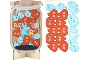 KINBOM Belohnungsglas für Kleinkinder, Belohnungsglas für Kinder aus Holz Belohnungen für Kinder Belohnungstabelle für Die Klassenzimmerdekoration Werkzeug zum Verantwortungsmanagement