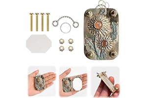 LUMOOM Mikro Blumenpresse, Metall Blumenpresse, Pflanzenpresse, Kreative Miniatur-Pflanzenpresse, Blume Werkzeug, Blumenpflanzen Erhaltungs Set (E)