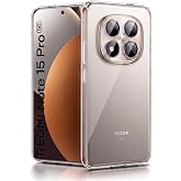 Rongep [Maxi-Clear] Redmi Note 15 Pro 5G i&ccedil;in Şeffaf Telefon Kılıfı Kamera Y&uuml;kseltili Redmi Note 15Pro 5G Koruyucu Esnek ve H