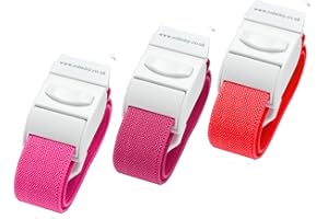 ‎ROLSELEY ROLSELEY 3 Farben Venenstauer Stauschlauch Stauband (Rosa/Lila/Rot)