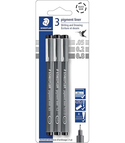 Feutre Technique Uni-Ball Pin 01200 GF - Pointe Fine 0.1mm - Gris Foncé - Pour Dessin Technique