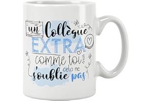 JOLI MUG. Mug collègue - départ en retraite - Anniversaire - Noël. Pour collègues/Tasse. Cadeau original. Prix mini. Céramique haute qualité 11oz - 320 ML (COLLÈGUE HOMME)