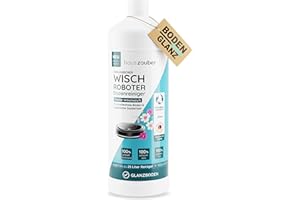 ‎HAUSZAUBER hauszauber® - Öko Bodenreiniger 1000 ml [FRISCHEDUFT] - Wischroboter Reinigungsmittel Konzentrat - Streifenfrei, Schaumarm Schnelltrocknend - Für Laminat, Parkett, PVC, wasserbeständige Holzböden