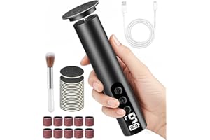 POFIBO Lima Electrica Pies Durezas - Pedicura Profesional Para Pies 2 EN 1 para Pies con Pantalla LCD y 9 Niveles, Set de Pedicura Removedor de Callos para Pieles Muertas, Duras y Agrietadas