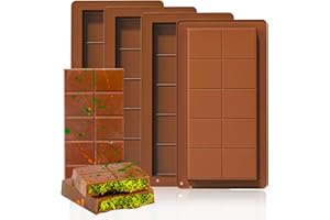 YeahBoom 4 Piezas Molde de Chocolate Profundo de Silicona para Cocina