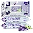 Moonwisp Wet Wipes for Cleaning and Hand Sanitizing, Lavender Scented, Moisturizing, Travel-Friendly, Hypoallergenic, All-Purpose Wipes, Perfect for Adults and Kids (Purple, PACK 3)