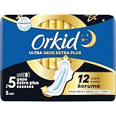 Orkid Ultra Hijyenik Ped Gece Ekstra Plus (Boy 5) 5 Adet Ped