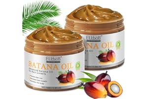 ELBBUB Surowy olejek Batana do porostu i naprawy włosów – 100% czysty, nieprzetworzony olej z lasów deszczowych Honduras, zapobiega wypadaniu włosów i zwiększa gęstość włosów u mężczyzn i kobiet