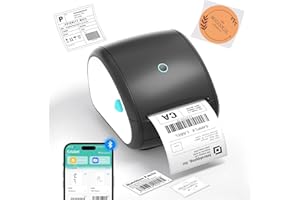BORN4SHIP Impresora de Etiquetas Térmica Bluetooth 4x6, Impresora Etiquetas Envío Autoadhesivas Compatible con DHL, UPS, FedEx, Impresora termica para Pequeñas Empresas, iOS/Android/Window/Mac/Chrome
