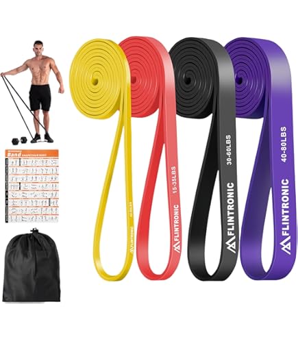 RENRANRING Resistance Bands Set – 150 Lbs Total, 5 Bands With Handles & Ankle Straps – For Home Workouts, Therapy & Toning - View #8