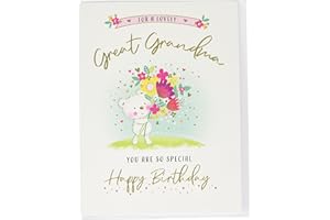 Nowoczesna kartka urodzinowa "Great Grandma" - Piccadilly Greetings, zielona, 20 x 15 cm