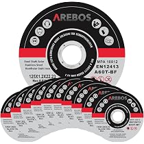 Disques à Tronçonner 125mm Merryland - 50 Pièces - Métal INOX Acier - Pour Meuleuse