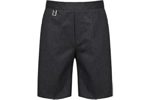 LISTERS SCHOOLWEAR Boys Pull On School Shorts Uniform Elasticated Pull Up - Ages 2-16y (NO ZIPS OR Hooks)