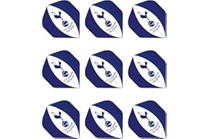 FOCO Officially Licensed Tottenham Hotspur Football Club Dart Flights Extra Thick 75 Micron - 3 Sets per pack (9 darts Flights in total) - Professional Darts Accessories