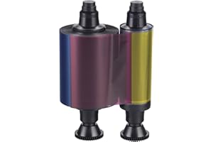 Evolis R3411 100páginas cinta para impresora - Cinta de impresoras matriciales (Tattoo 2, 100 páginas, YMCKO)