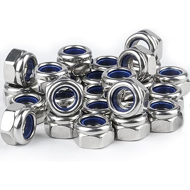 Dadi 10-24 Inox 18-8 100 Dadi Esagonali In Acciaio Inox 18-8, Misura 10-24 - Per Viti Macchina, Qualit&agrave; Fastenere Slot It