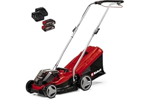 Einhell Tosaerba a batteria GE-CM 36/33 Li Kit Power X-Change (36 V, 33 cm larghezza di taglio, fino 250 m², 30 L sacco raccoglitore, incl. 2x 2,5 Ah batteries e 2x caricabatteriee)