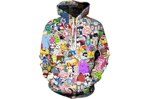 EUDOLAH Damen Kaputzenpullover mit Tasche Herbst Winter 3D Druck Textildruck Hoodie mit Kapuze