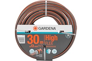 Gardena Comfort HighFLEX Hose, 13 mm (1/2 inch), 30 m: Garden hose with Power Grip Profile, 30 bar burst pressure, keeps its shape, Frost/UV resistant (18066-20)