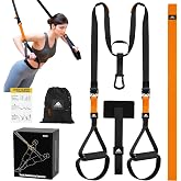 flintronic Suspension Training Set, Suspension Training Straps with Handles and Training Guide, for Home Training and Strengt