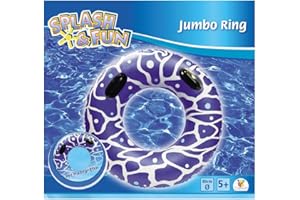 THE TOY COMPANY VEDES Großhandel GmbH - Ware 18453 Splash & Fun Schwimmring mit Griffen, Ø 80 cm