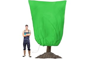 TIKTALK Große winterschutz Pflanzen außen (200x240cm) – Hochwertig, verdickt und atmungsaktiv, Pflanzen mit Reißverschluss & Kordelzug, robuster winterschutz für olivenbaum, palmen und hohe Bäume